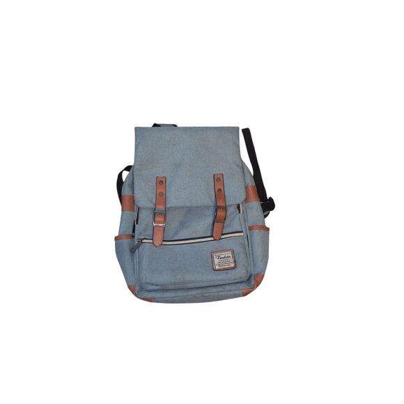 feskin Handbags - Feskin Blue Professional Laptop Backpack with USB Port